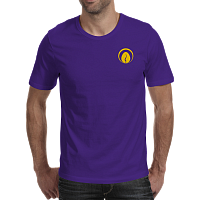 Футболка Мужская ФИОЛЕТОВАЯ шелкография