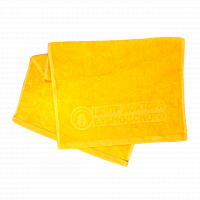 Полотенце махровое гладкокрашеное (35*70) жёлтое