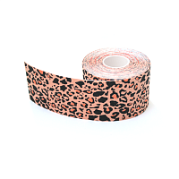 Кинезиотейп. Хлопок. Дизайнерский. 5cm*5m (леопард)